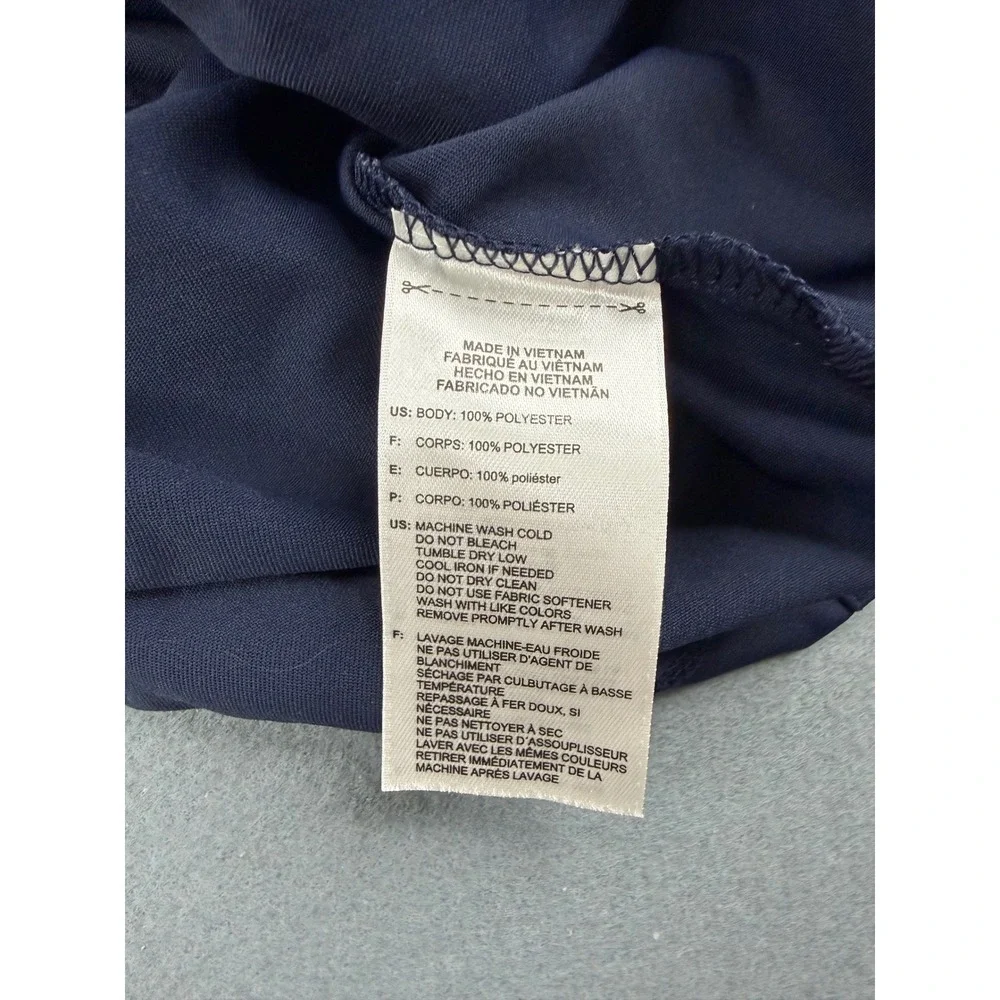 Adidas Polo‎ Shirt Mens Large Navy Blue Puremotion Golf Short Sleeve Performance